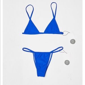 Royal Blue Cheeky Bikini Bottoms